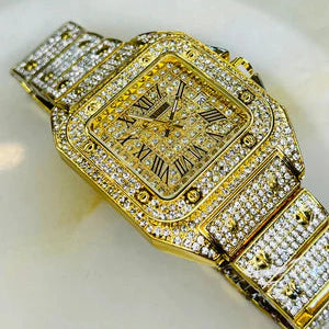 Gold Ladies Luxury Wrist Watch